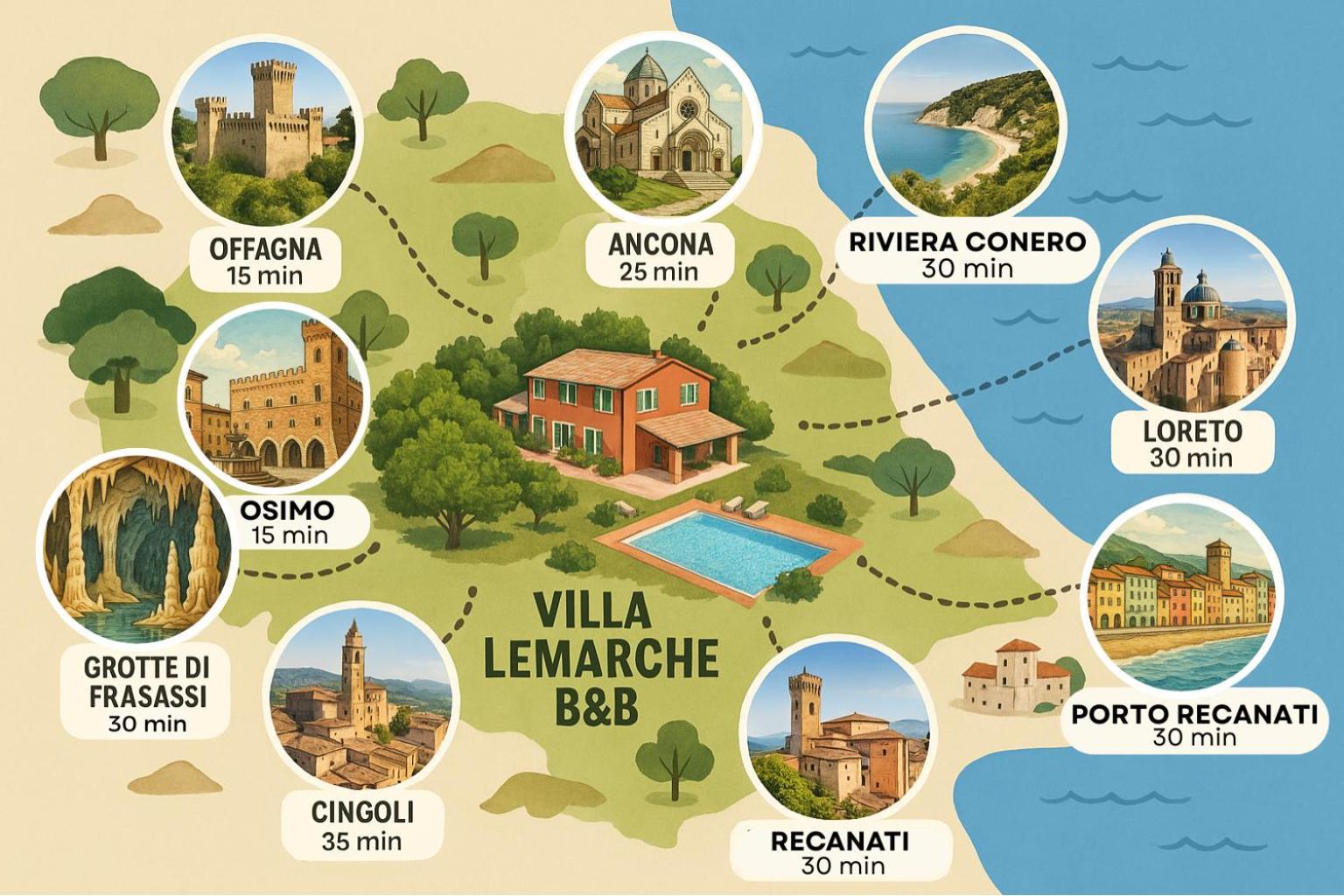 Villa Lemarche B&B Rustico Eksteriør billede